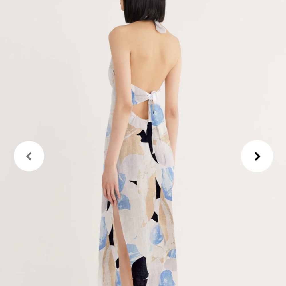 RUMER LEILA X FRONT LINEN MAXI - Picture 3 of 5